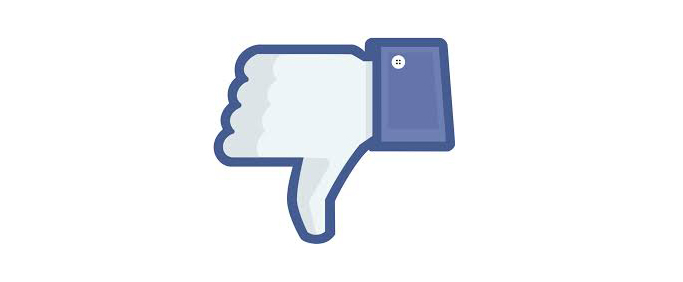 facebook dislike icon